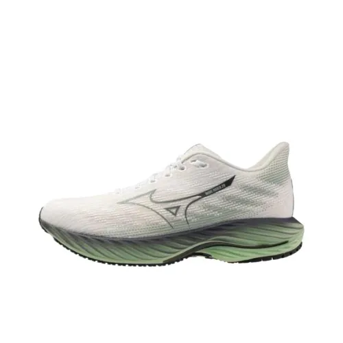 Mizuno Wave Rider 28 Low Топ Беговые кроссовки Мужской Белый
