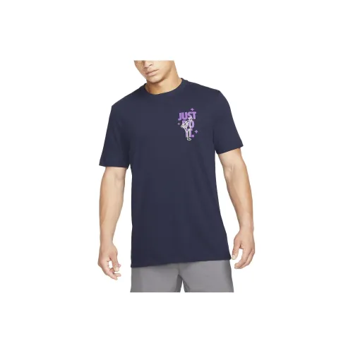 Nike Blue Men's T-Shirts Найк Синий Мужские Футболки