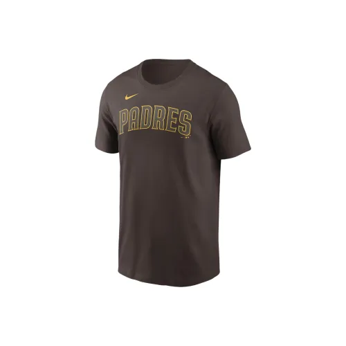 nike SAN DIEGO PADRES Fuse Wordmark T-Shirt Мужской Коричневый