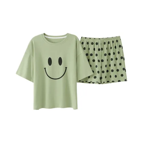 Городская красота Pajama Комплект Женский Авокадо Зеленый