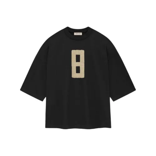 Fear Of God SS24 Season 8 Collection Вышитая версия 8 Milano Tee T-рубашка Унисекс Черный