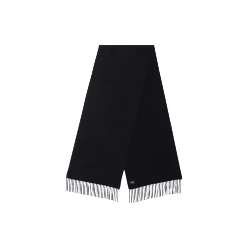 SAINT LAURENT Кашемировые вязаные шарфы Мужской Черный