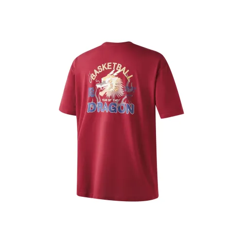NBA Dragon Year Series Футболка Унисекс Темно-красная