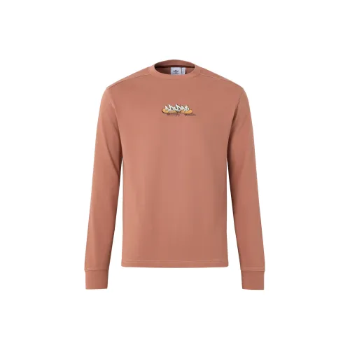 Adidas Originals CITY SKATE Длинный рукав Т-рубашка Унисекс Слоистый Глиняной