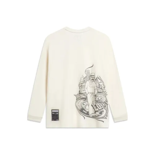 LINING Badfive T-Shirt Мужской Экрю