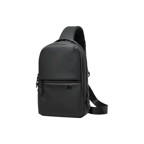 MOYYI Сумка через плечо из ПВХ мужская черная