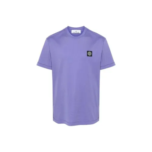 Stone Island Виноградный фиолетовый Мужская T-рубашка