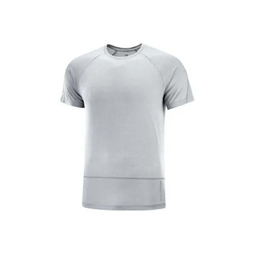 Salomon Collaboration CROSS RUN Серый Мужской T-Рубашки