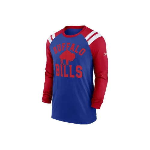 Nike x NFL Коллаборация Buffalo Bills Классический Arc Модный Т-Shirt Мужской Синий Красный