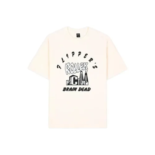 Brain Dead FLIPPERS Roller FACTORY T-Shirt T-Shirt Unisex Beige