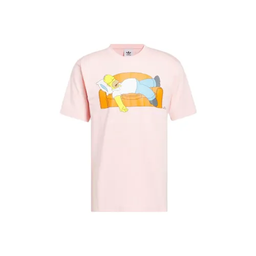 Adidas Originals x The Simpsons Рубашка Мужская Светло-Розовая