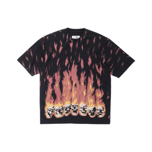 Supreme MM6 Maison Margiela Co Фирменный черный Унисекс Футболка