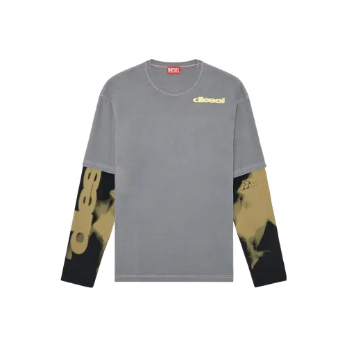 DIESEL Серый Мужской T-Рубашки