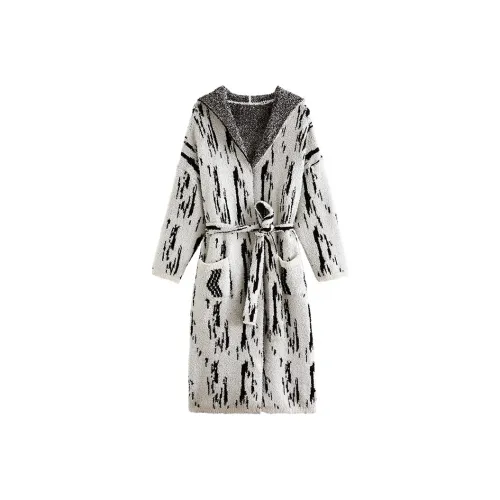Chhatwal Jonsson Сон Халат Женские Черный Белый
