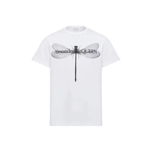 Alexander McQueen Белая Мужская T-Рубашка