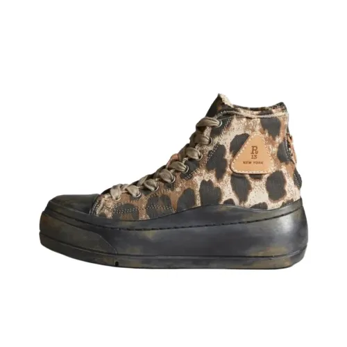 R13 High Top Canvas Shoes Women's