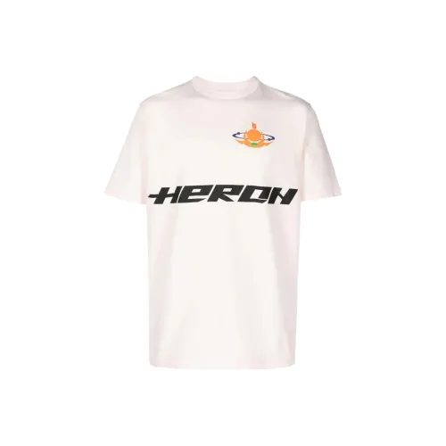 HERON PRESTON Белая Мужская T-Рубашка