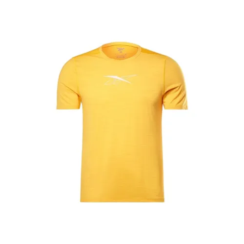 Reebok Sports Life Collection Workout Ready Activchill T Рубашка Мужская Оранжевая Желтая