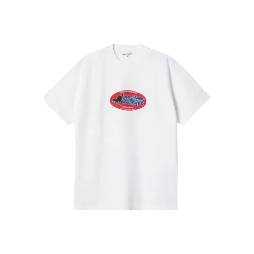 Carhartt WIP Кошка Наклейка T-Рубашка T-Рубашка Мужская Белая