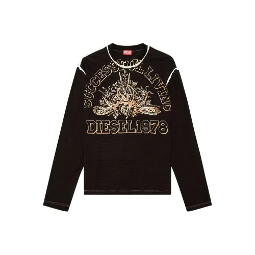 DIESEL Мужские черные T-рубашки