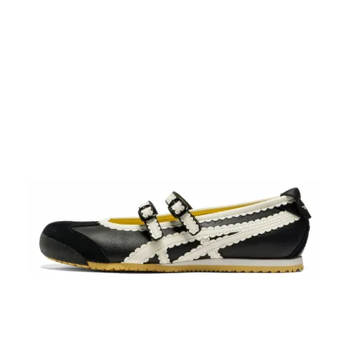 Onitsuka Tiger MEXICO 66 Повседневный Низкий Топ Черный Белый Женский