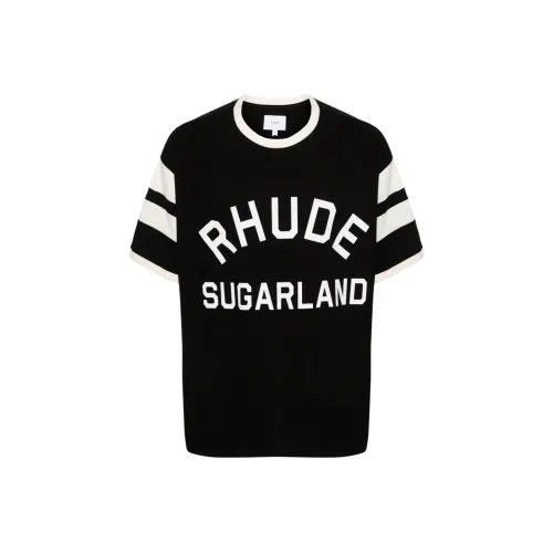RHUDE Черные Мужские T-Рубашки