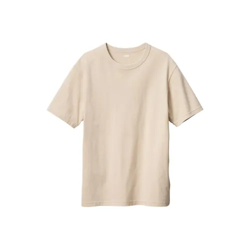 UNIQLO T-рубашка мужская светло-бежевая