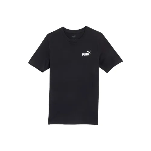 PUMA ESS Логотип T-Shirt Мужской Черный