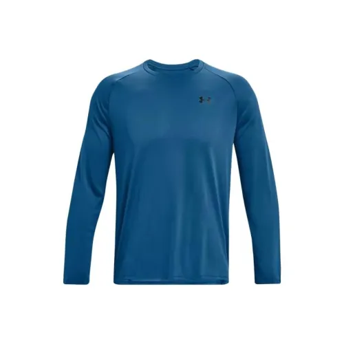 Under Armour Tech Синий Мужской T-Рубашка