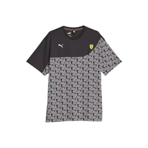 PUMA AOP Черная Мужская T-Рубашка