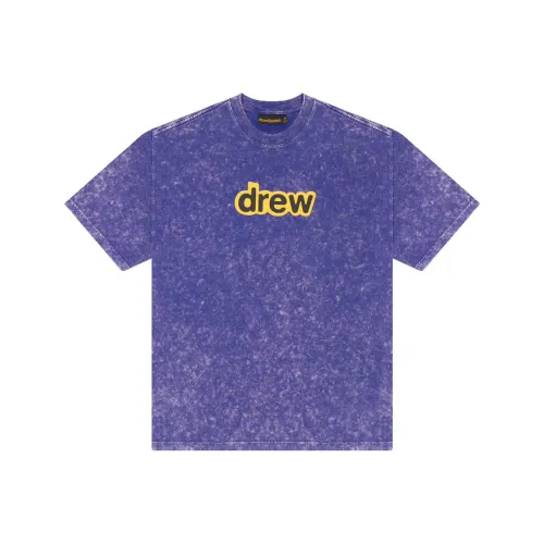 Drew House T-Shirt Унисекс Выстиранный Фиолетовый G418