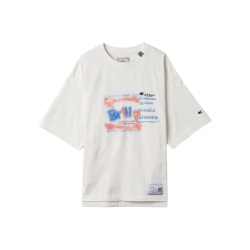 Maison Mihara Yasuhiro Белая Мужская T-Рубашка
