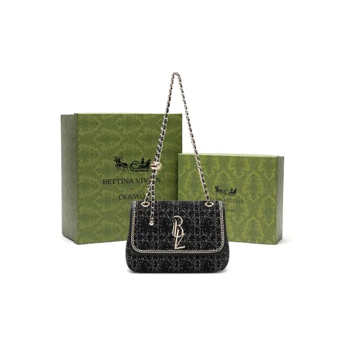 BETTINA VIVIAN Сумка через плечо из ткани стандартная женская черная