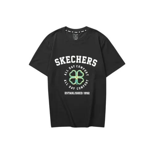 Skechers Colorful T Рубашка Мужская Угольный Черный