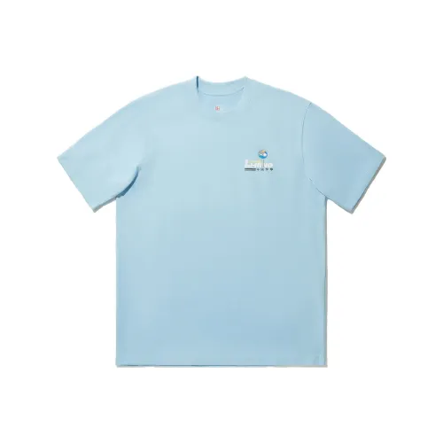 LINING Небесно-голубой Унисекс Футболка