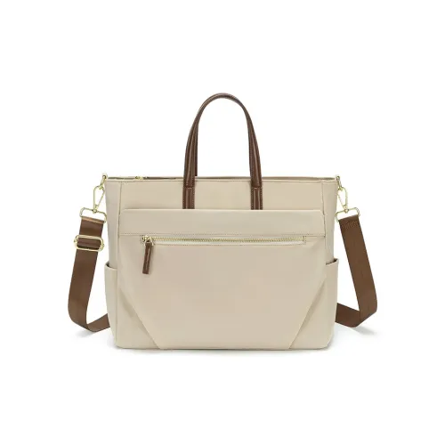 PAYOT Нейлон Портативный Одно Плечо Через Плечо Ноутбук Сумка Большая Унисекс Абрикос Черный