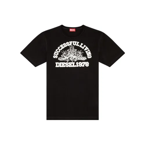 DIESEL Мужские черные T-рубашки