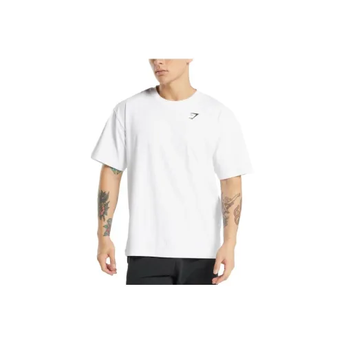 GYMSHARK Белый Мужской T-Рубашки