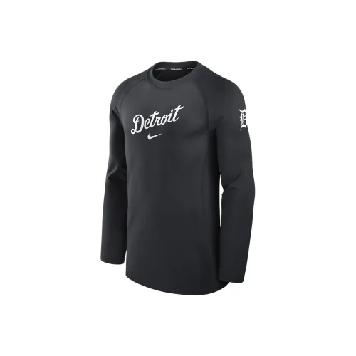 nike Detroit Tigers Authentic Collection Game Time T Shirt Men's Black