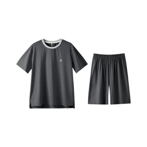 ZAO FU NIAO Пижамный комплект Мужской Темно-серый