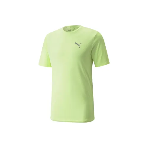 PUMA Run Favorite Heather SS Tee Мужская футболка Мужская светло-зеленая
