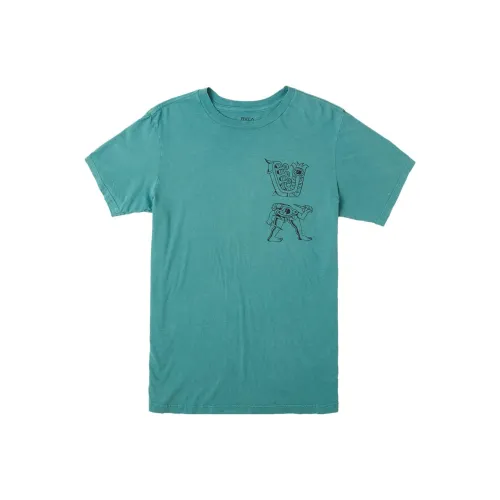RVCA Циан Мужская T-Рубашка
