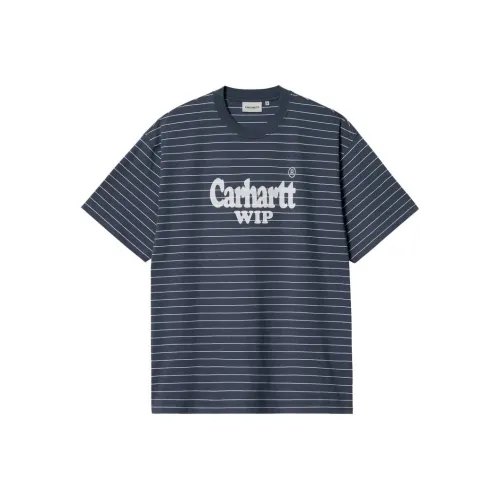 Carhartt WIP T-Shirt Мужской Синий Белый