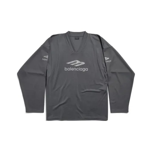 Balenciaga T-Shirt Мужской Свободного кроя Серый