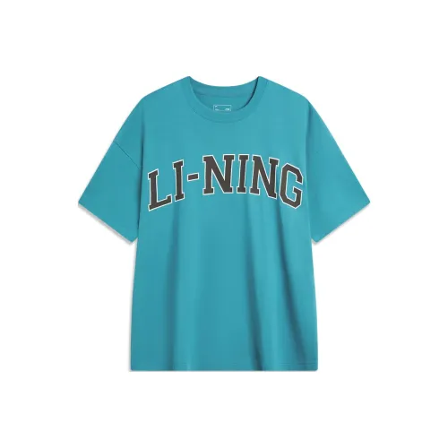 LINING Sports Fashion Collection Футболка Унисекс Reef Циановый