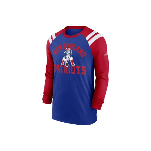 Nike x NFL Коллаборация New England Patriots Классический Arc Модный Т-Shirt Мужской Синий Красный