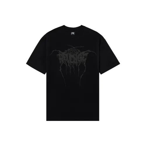 Revenge THRONE Tee Черная T-рубашка Унисекс Черная