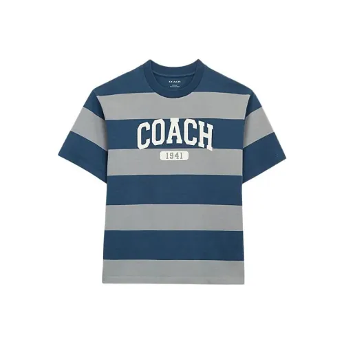 COACH Синий Мужской T-Рубашки