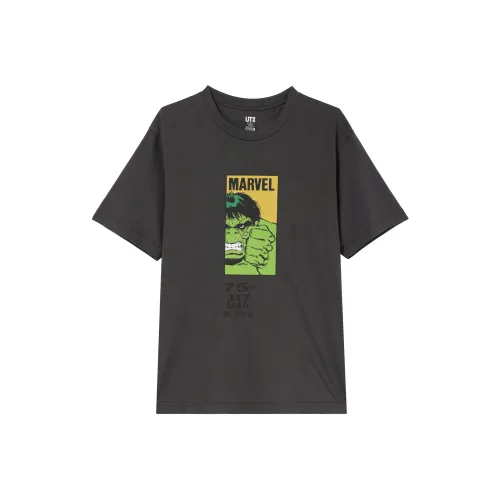 UNIQLO T-Shirt Unisex Темно-Серый