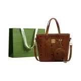 Коричневый кошелек мелкого размера + сумка для покупок